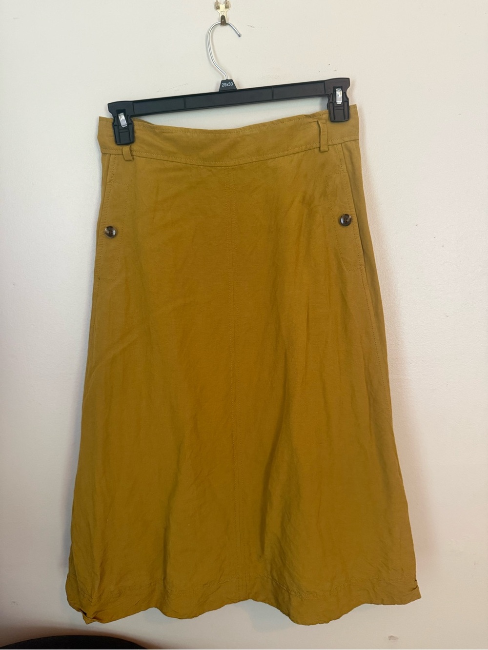 Ann Taylor Mustard A-Line Skirt